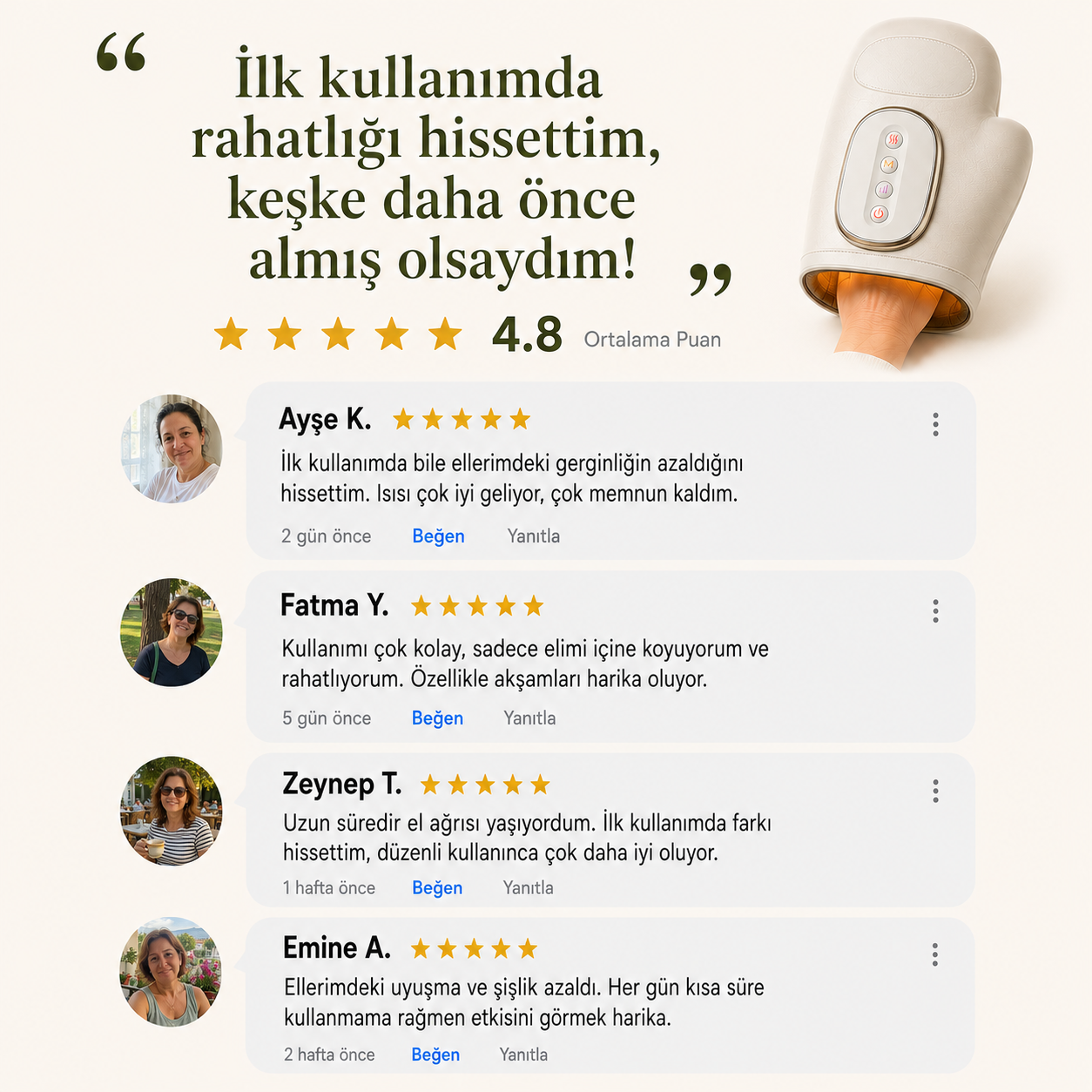 Rahatel™ Masaj Eldiveni
